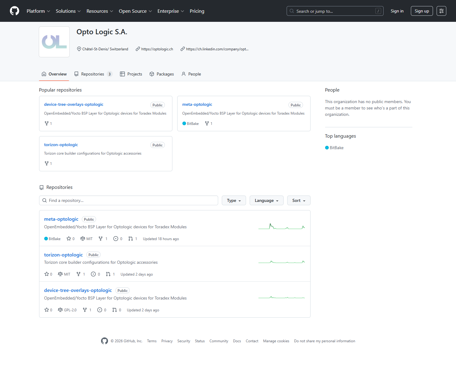 Opto Logic GitHub repository — full view